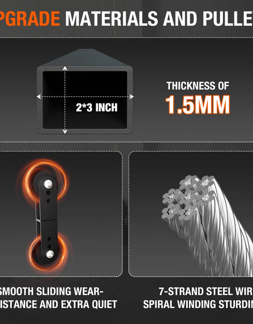 Load image into Gallery viewer, Home Gym Station, Workout Station with 150LBS Weight Stack, Home Gym Equipment for All Body Training.
