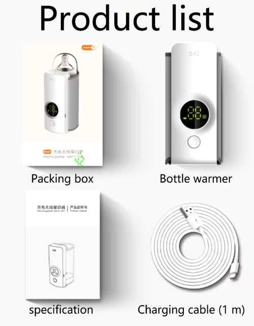 Load image into Gallery viewer, Cordless Portable Baby Bottle Warmer Convenient Travel Essential for Parents
