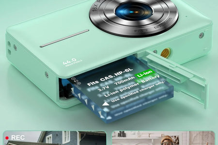 Digital Camera FHD1080P 44MP Portable Camera for Kids 2.4"LCD Screen Small Video Camera with 32G Card