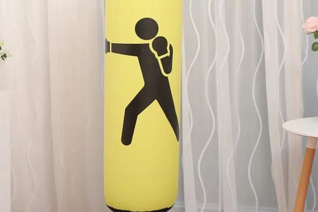 160Cm Inflatable Standing Boxing Bag Heavy Duty Training Boxing Bag Fitness Training Exercise Column Decompression Boxing Target