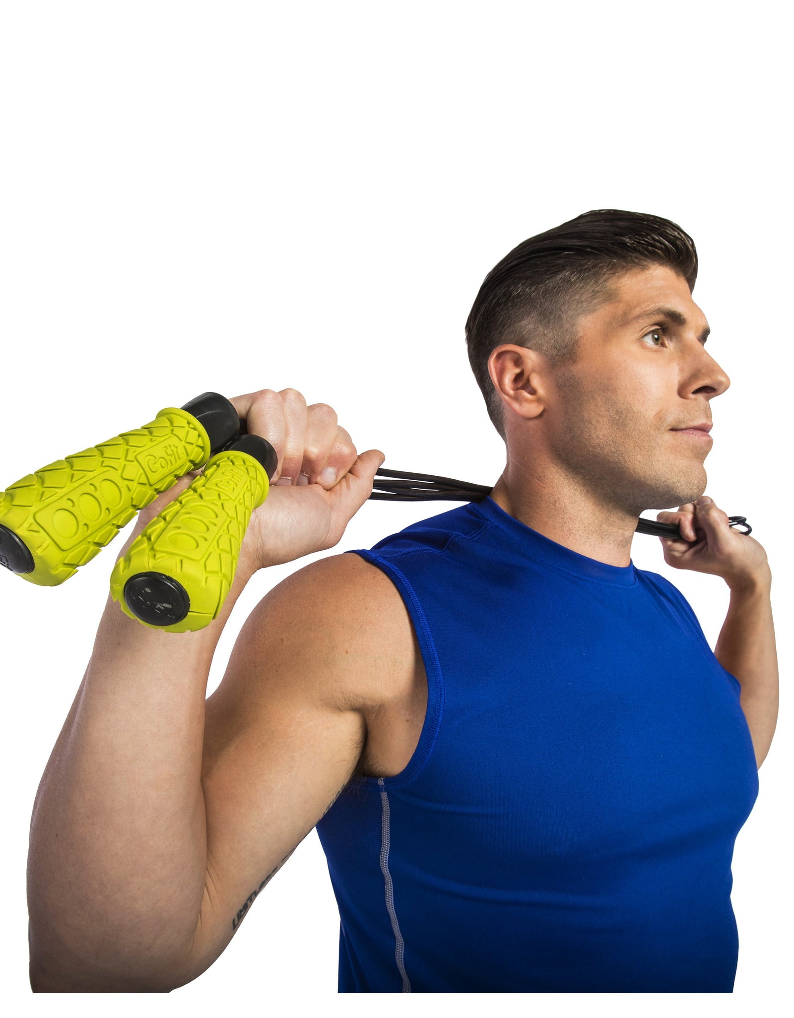 Cuerda De Entrenamiento Rápido Con Agarres De Espuma Acolchada - Cuerda Ajustable Pro De 9 Pies, Movimiento De Rodamientos De Bolas Para Una Rotación Suave Ideal Para Boxeo, Cardio O Entrenamiento De Resistencia