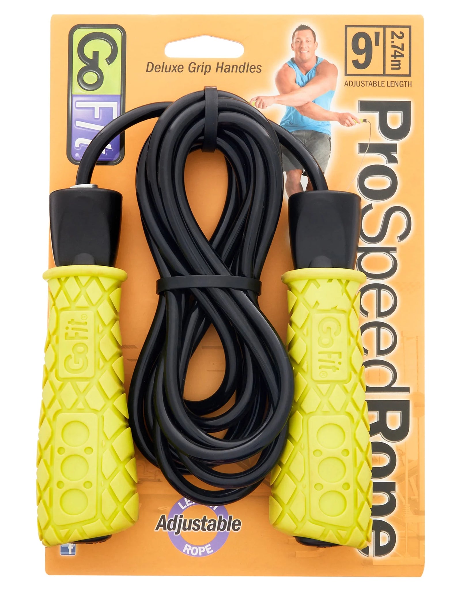 Cuerda De Entrenamiento Rápido Con Agarres De Espuma Acolchada - Cuerda Ajustable Pro De 9 Pies, Movimiento De Rodamientos De Bolas Para Una Rotación Suave Ideal Para Boxeo, Cardio O Entrenamiento De Resistencia