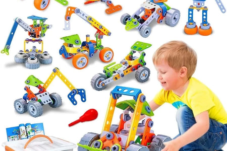 Juguetes De Construcción 10 En 1 Para Niños De 5 6 7 8+ Años Regalos De Cumpleaños Juguetes De Construcción Para Niños De 4-8 Años Actividades Educativas De Construcción Para Niños De 4-6 8-10 Años Juegos Creativos Idea De Regalo De Navidad