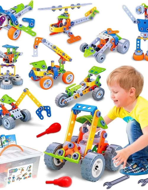 Load image into Gallery viewer, Juguetes De Construcción 10 En 1 Para Niños De 5 6 7 8+ Años Regalos De Cumpleaños Juguetes De Construcción Para Niños De 4-8 Años Actividades Educativas De Construcción Para Niños De 4-6 8-10 Años Juegos Creativos Idea De Regalo De Navidad

