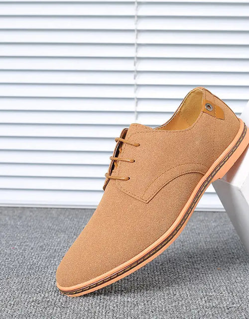 Load image into Gallery viewer, Top Quality Brown Oxford Shoes Men Derby Loafers Big Size 47 48 Casual Men Shoes Business Man Sneaker Yellow Dress Shoes Fashion
