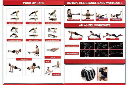 Rueda Rodillo Ab 17 En 1, Kit De Equipo De Entrenamiento De Rueda Ab Con Bandas De Resistencia, Rodillera, Cuerda Para Saltar, Barra Para Flexiones, Rodillo De Rueda Ab Para Gimnasio Y Entrenamiento En Casa Rueda Abdominal Unisex Para Fuerza Del Core Negro