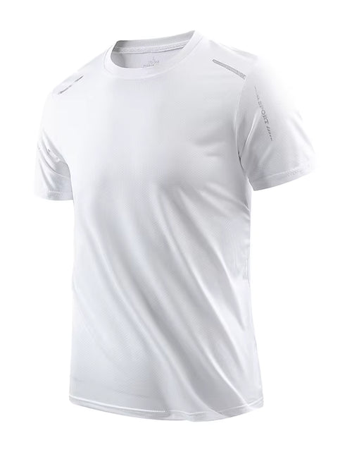Load image into Gallery viewer, Men'S Running Quick Drying T-Shirts Breathable Hiking Fishing Tees Soft Elasticity Outdoor Sports Short Shirt Summer
