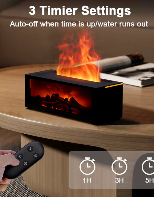 Load image into Gallery viewer, Air Humidifier Essential Oils Humidifiers Home Aroma Humidifier Flame Automatic Fragrance Diffuser with LED Light Remote Control

