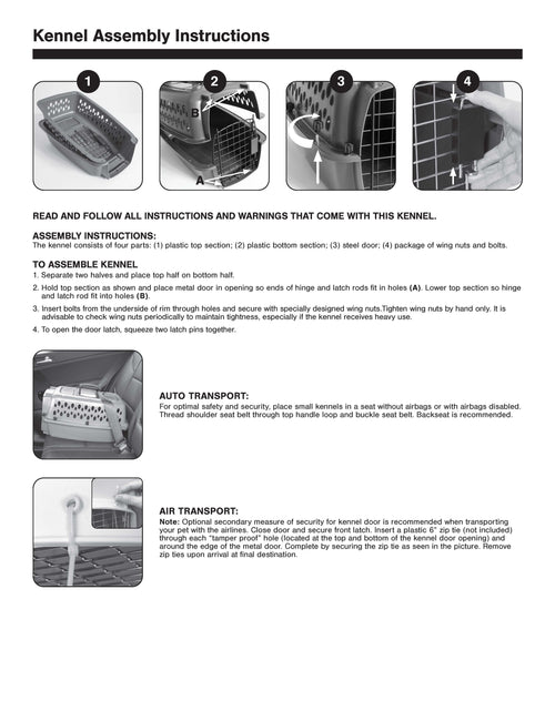 Load image into Gallery viewer, Transportín Portátil Para Perros, Transportador De Viaje Rígido, Duradero, Puerta De Metal, Negro Y Gris, Para Mascotas De Hasta 10 Lb, 19" L X 12.3" W X 10.8" H
