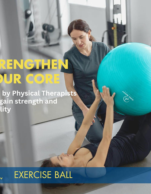 Load image into Gallery viewer, Exercise Ball - Multiple Sizes Gym Grade Balance Ball for Fitness, Yoga, Workout, Pregnancy &amp; Physical Therapy
