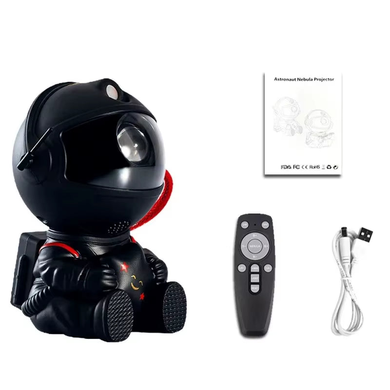 Galaxy Star Projector Night Light Astronaut Space Ceiling LED Lamp for Bedroom Home Decor Kids Gift - Starry Nebula Projector