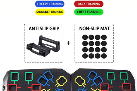 Multifunctional Folding Push up Board Set Bracket Abdominal Muscle Training Equipment Portable Push up Board Exercise Training
