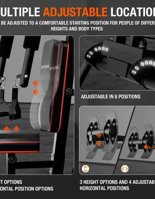 Load image into Gallery viewer, Home Gym Station, Workout Station with 150LBS Weight Stack, Home Gym Equipment for All Body Training.
