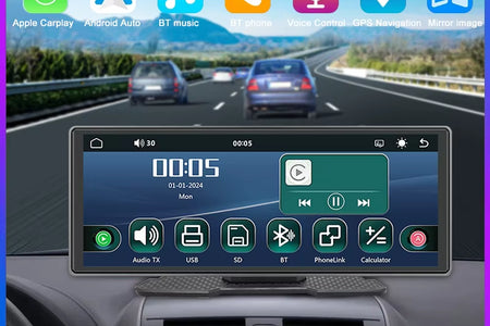 10.26-Inch Wireless Carplay Android Auto Car Portable GPS Navigation Car Display Screen Central Control Screen Radio