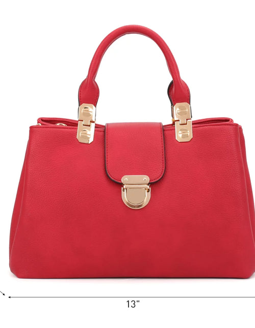 Load image into Gallery viewer, Bolso De Mano Para Mujer, Bolso De Mano Con Asa Superior, Bolso Mediano Tipo Tote, Bolso De Hombro De Cuero Vegano
