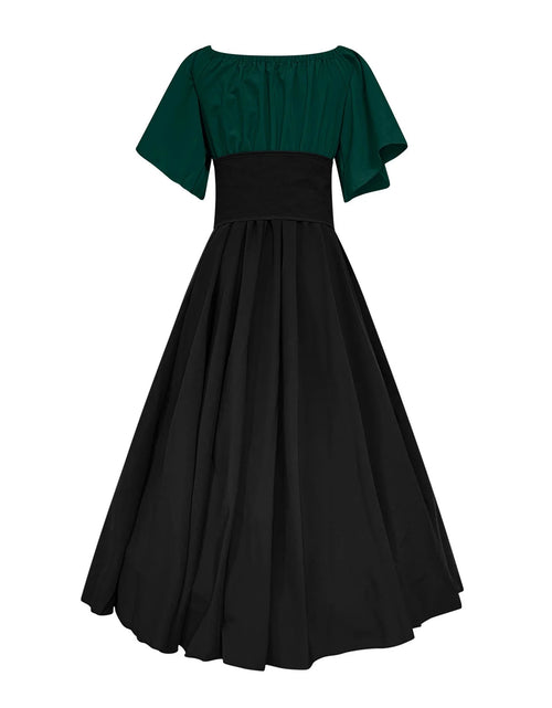 Load image into Gallery viewer, UPPADA Womens Renaissance Faire Dresses Medieval Irish Traditional plus Size Dresses Ruffle over Dress Corset Retro Cosplay Gown
