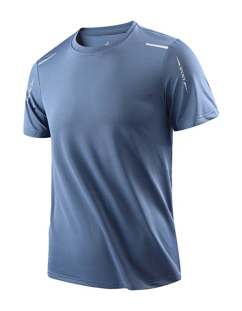 Load image into Gallery viewer, Men'S Running Quick Drying T-Shirts Breathable Hiking Fishing Tees Soft Elasticity Outdoor Sports Short Shirt Summer
