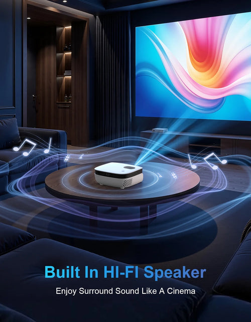 Load image into Gallery viewer, Proyector Mini 1080P Con Bluetooth, Corrección De Clave, Hasta Soporta Pantalla De 240''
