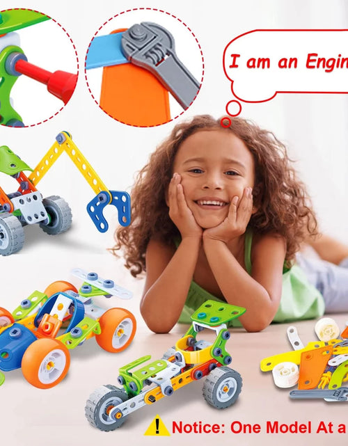Load image into Gallery viewer, Juguetes De Construcción 10 En 1 Para Niños De 5 6 7 8+ Años Regalos De Cumpleaños Juguetes De Construcción Para Niños De 4-8 Años Actividades Educativas De Construcción Para Niños De 4-6 8-10 Años Juegos Creativos Idea De Regalo De Navidad
