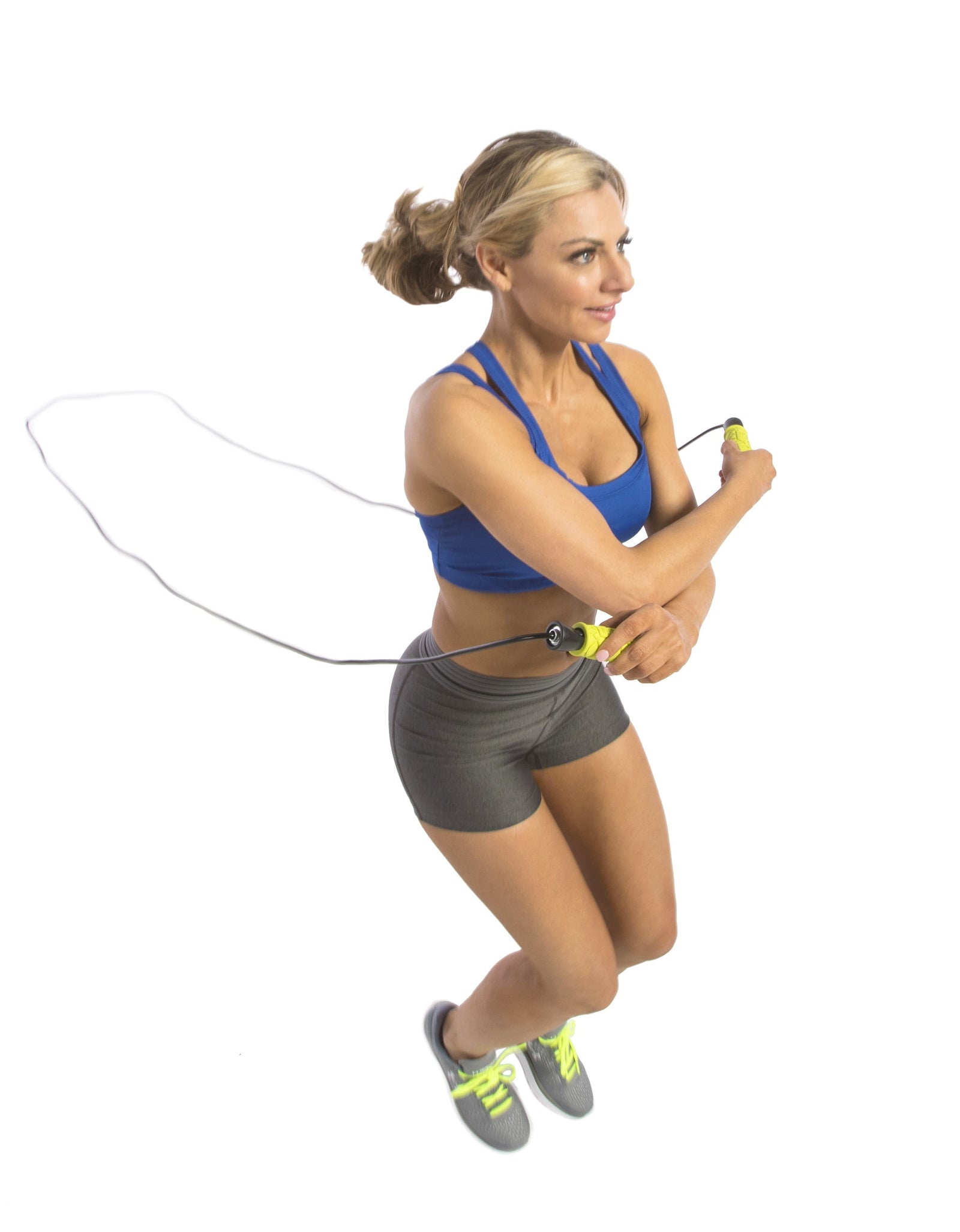 Cuerda De Entrenamiento Rápido Con Agarres De Espuma Acolchada - Cuerda Ajustable Pro De 9 Pies, Movimiento De Rodamientos De Bolas Para Una Rotación Suave Ideal Para Boxeo, Cardio O Entrenamiento De Resistencia