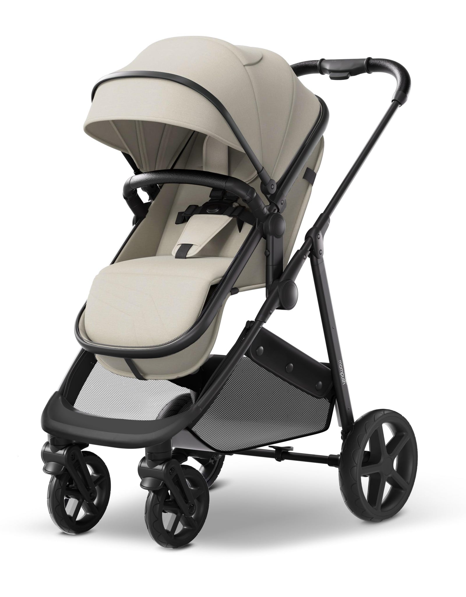Wiz Carriola 2 En 1 Para Bebé Con Modo Moisés, Asiento Reversible Y Capota Grande, Caqui, 22.3 Lb, Unisex
