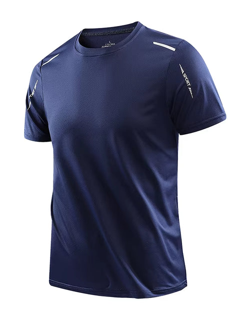 Load image into Gallery viewer, Men'S Running Quick Drying T-Shirts Breathable Hiking Fishing Tees Soft Elasticity Outdoor Sports Short Shirt Summer
