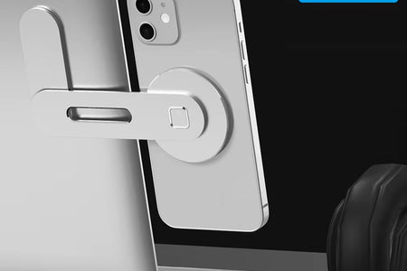 Metal Expansion Phone Stand Laptop Screen Side Mount Magnetic Folding Phone Holder for Tesla Iphone PC Ponitor Support Bracket