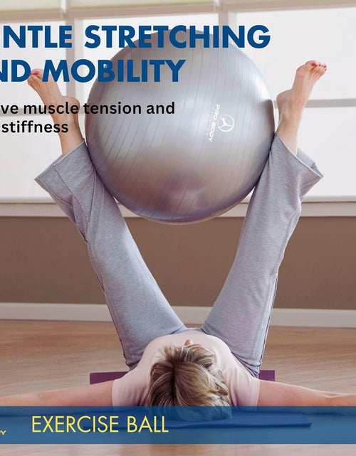 Load image into Gallery viewer, Exercise Ball - Multiple Sizes Gym Grade Balance Ball for Fitness, Yoga, Workout, Pregnancy &amp; Physical Therapy
