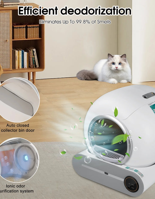 Load image into Gallery viewer, Caja De Arena Autolimpiante, Caja De Arena Automática Para Gatos Con Soporte De Control Por Aplicación, Protección De Seguridad Integrada, Caja De Arena Automática Inteligente Para Gatos Con Forro
