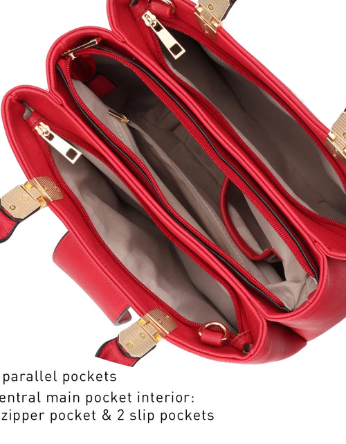 Load image into Gallery viewer, Bolso De Mano Para Mujer, Bolso De Mano Con Asa Superior, Bolso Mediano Tipo Tote, Bolso De Hombro De Cuero Vegano
