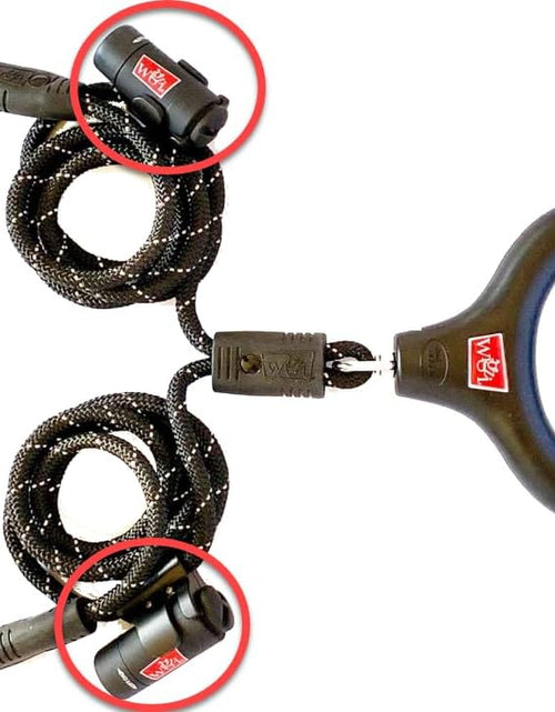 Load image into Gallery viewer, 2 Dog LIGHT (L.E.D.) Leash Untangles Automatically with 360° Spin, Gel Handle - Reflective Rope. LIGHTS up to 25 FEET. Universal Size All Dogs
