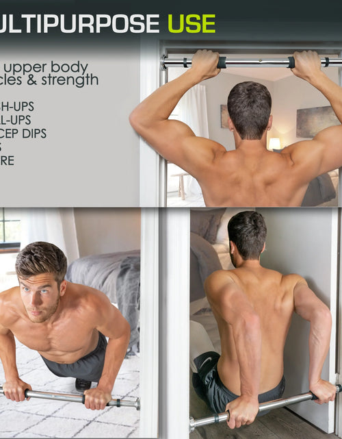 Load image into Gallery viewer, Heavy Duty Doorway Mount Pull Up/Chin-Up Bar, Adjustable with Foam Grips for Home Workouts
