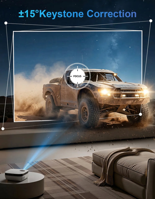 Load image into Gallery viewer, Proyector Mini 1080P Con Bluetooth, Corrección De Clave, Hasta Soporta Pantalla De 240''
