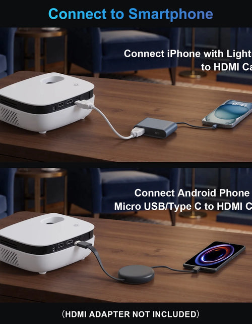 Load image into Gallery viewer, Proyector Mini 1080P Con Bluetooth, Corrección De Clave, Hasta Soporta Pantalla De 240''
