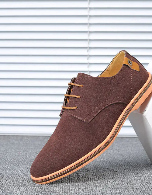 Load image into Gallery viewer, Top Quality Brown Oxford Shoes Men Derby Loafers Big Size 47 48 Casual Men Shoes Business Man Sneaker Yellow Dress Shoes Fashion
