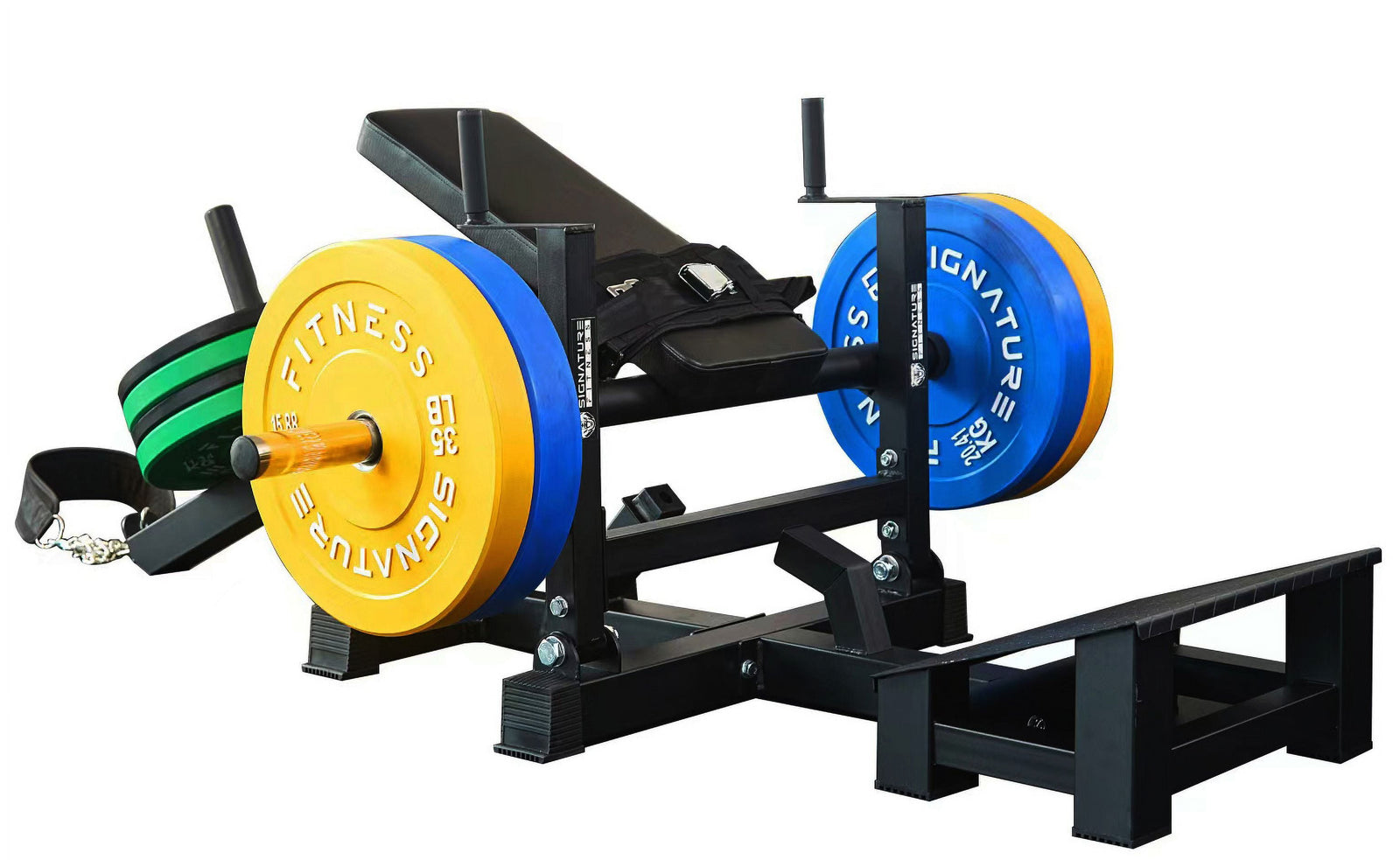 Máquina De Puente Para Glúteos Con Placa Hip Thrust, Negra, Estructura De Acero, 176.37 Lb