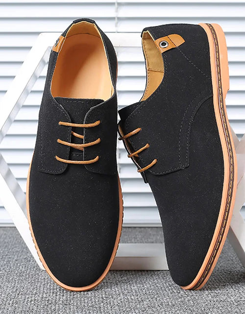 Load image into Gallery viewer, Top Quality Brown Oxford Shoes Men Derby Loafers Big Size 47 48 Casual Men Shoes Business Man Sneaker Yellow Dress Shoes Fashion
