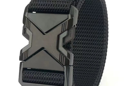 The New Men'S 125Cm Buckle Belt Nylon Braided Lightweight Breathable Daily Commuter Men'S Belt