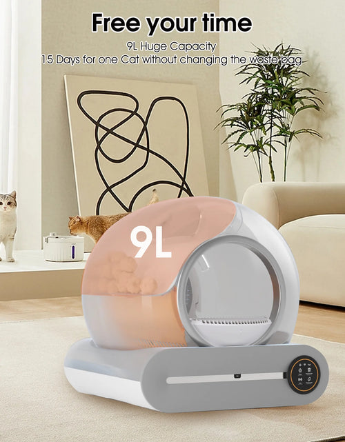 Load image into Gallery viewer, Caja De Arena Autolimpiante, Caja De Arena Automática Para Gatos Con Soporte De Control Por Aplicación, Protección De Seguridad Integrada, Caja De Arena Automática Inteligente Para Gatos Con Forro
