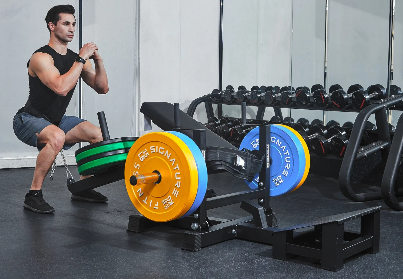 Máquina De Puente Para Glúteos Con Placa Hip Thrust, Negra, Estructura De Acero, 176.37 Lb